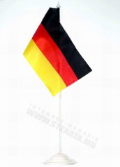 Флаг / Флажок на пластиковой ножке в Кишинёве, Молдова Германия Флаг Флажок настольный 12*24 СМ. общ.высота 35 см.  Полиэфирный шёлк Германия пласт ножка и подст.